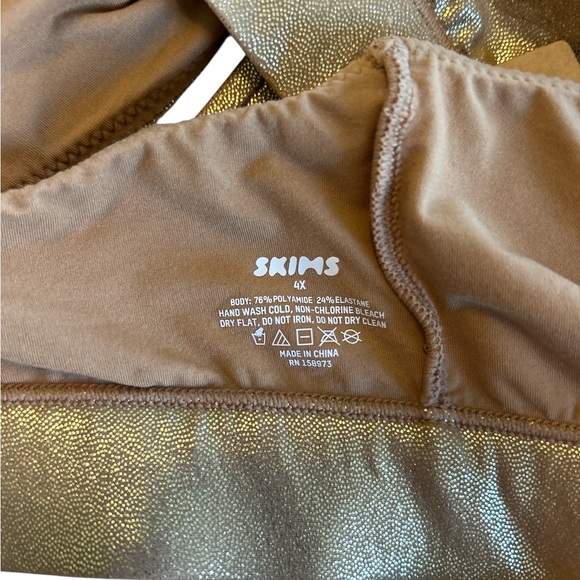 NWT-SKIMS Fits Everybody Bralette/Color Gold/ Size 4X/BR-SCN-1475 - Picture 6 of 6